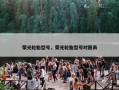 荣光轮胎型号，荣光轮胎型号对照表
