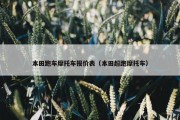 本田跑车摩托车报价表（本田超跑摩托车）