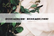 摩托车机油滤网位置图？ 摩托车机油滤网工作原理？