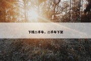 下线二手车，二手车下架