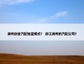 湖州创业汽配加盟模式？ 浙江湖州的汽配公司？