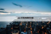 puc卡车的简单介绍