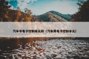 汽车中电子控制单元称（汽车用电子控制单元）