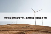 米林轮胎马牌轮胎哪个好，米其林轮胎马牌轮胎哪个好