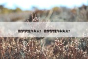 做梦梦到汽车火？ 做梦梦到汽车失火？