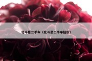 北斗星二手车（北斗星二手车估价）