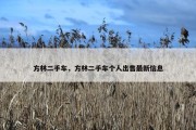 方林二手车，方林二手车个人出售最新信息