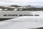 咸阳二手车交易市场？ 咸阳二手车交易市场一万左右？