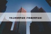 汽车上所有零件名称（汽车里的零件名称）