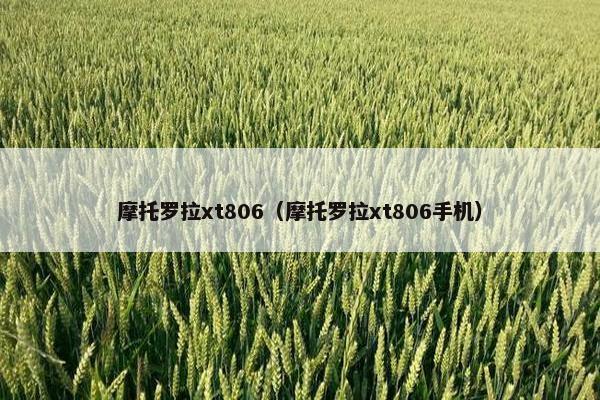 摩托罗拉xt806（摩托罗拉xt806手机）