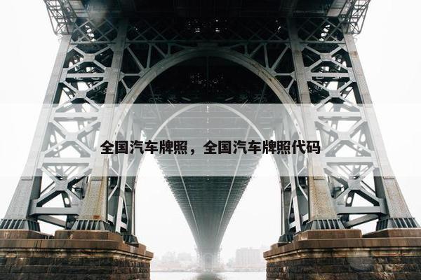 全国汽车牌照，全国汽车牌照代码