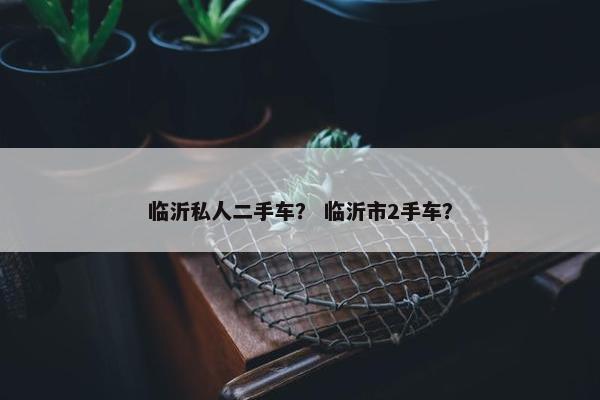 临沂私人二手车？ 临沂市2手车？