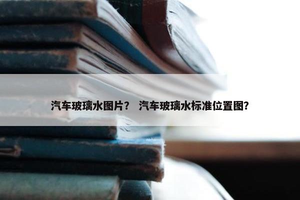 汽车玻璃水图片？ 汽车玻璃水标准位置图？