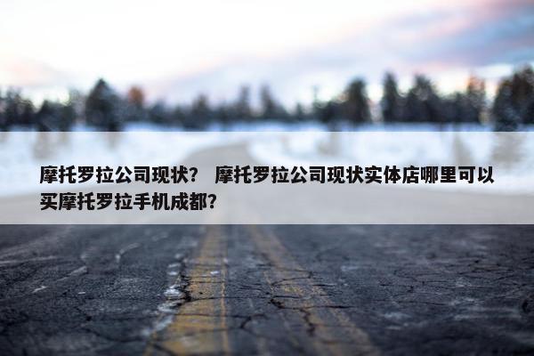 摩托罗拉公司现状？ 摩托罗拉公司现状实体店哪里可以买摩托罗拉手机成都？
