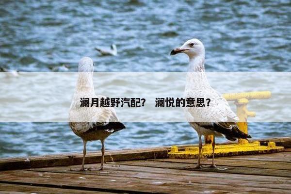 澜月越野汽配？ 澜悦的意思？