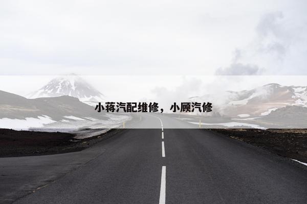 小蒋汽配维修，小顾汽修