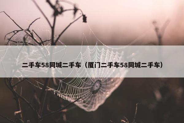 二手车58同城二手车（厦门二手车58同城二手车）
