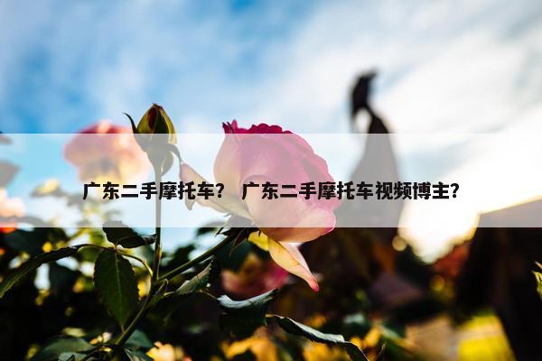 广东二手摩托车？ 广东二手摩托车视频博主？