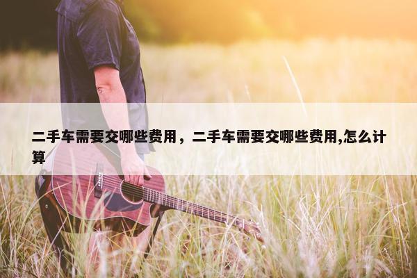 二手车需要交哪些费用，二手车需要交哪些费用,怎么计算