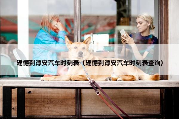 建德到淳安汽车时刻表（建德到淳安汽车时刻表查询）